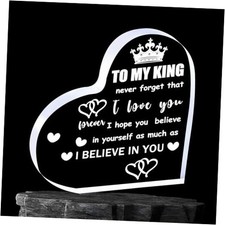 To My King - Valentines Day Gift for Boyfriend, Husband, Dad Heart transparent