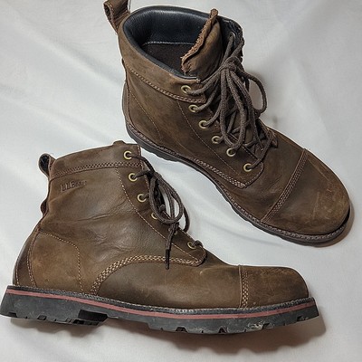 LL Bean Mens 296506‎ Waterproof Leather Work Boots Brown Size 9 Wide LL Bean Mens 296506 Waterproof Leather Work Boots Brown Size  main image 2