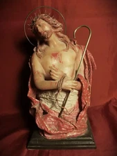 ECCE HOMO IN CERA POLICROMA ITALIA MERIDIONALE XIX SECOLO / 1800