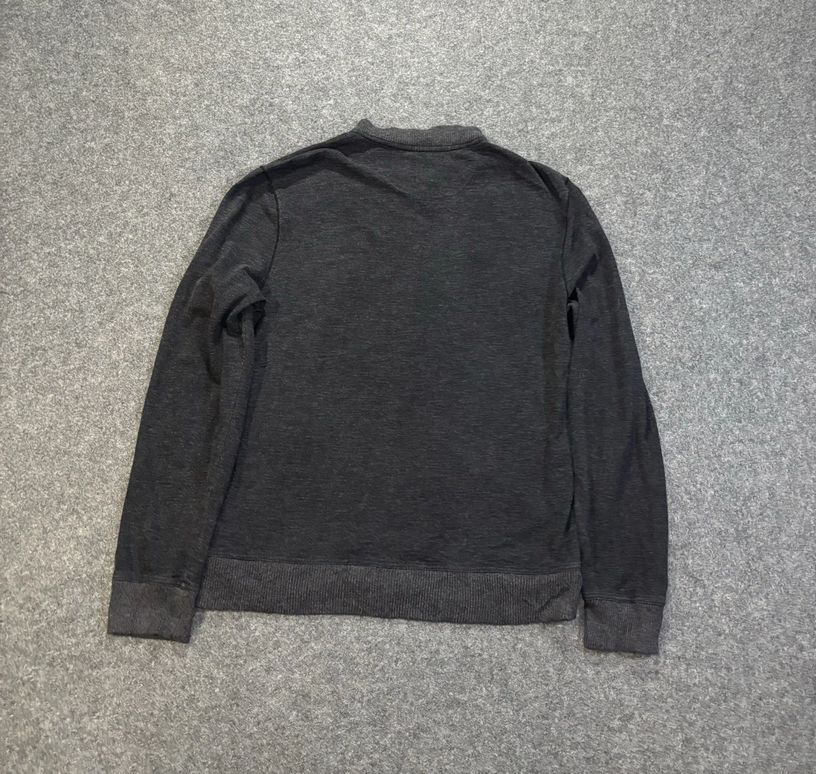 Converse John Varvatos Jacket Mens Large 3 Gray Bomber Full Zip Cotton - product detail image 2