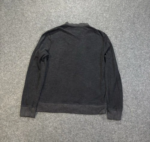 Converse John Varvatos Jacket Mens Large 3 Gray Bomber Full Zip Cotton image 2