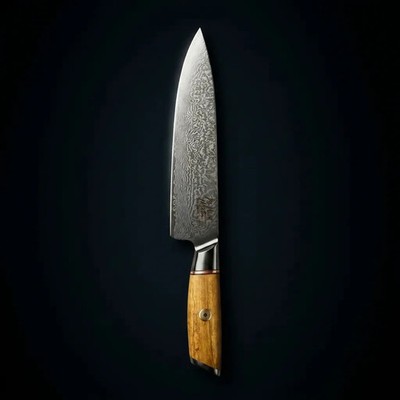 Mr Meat Master Chef's Knife 8'' Damascus Steel