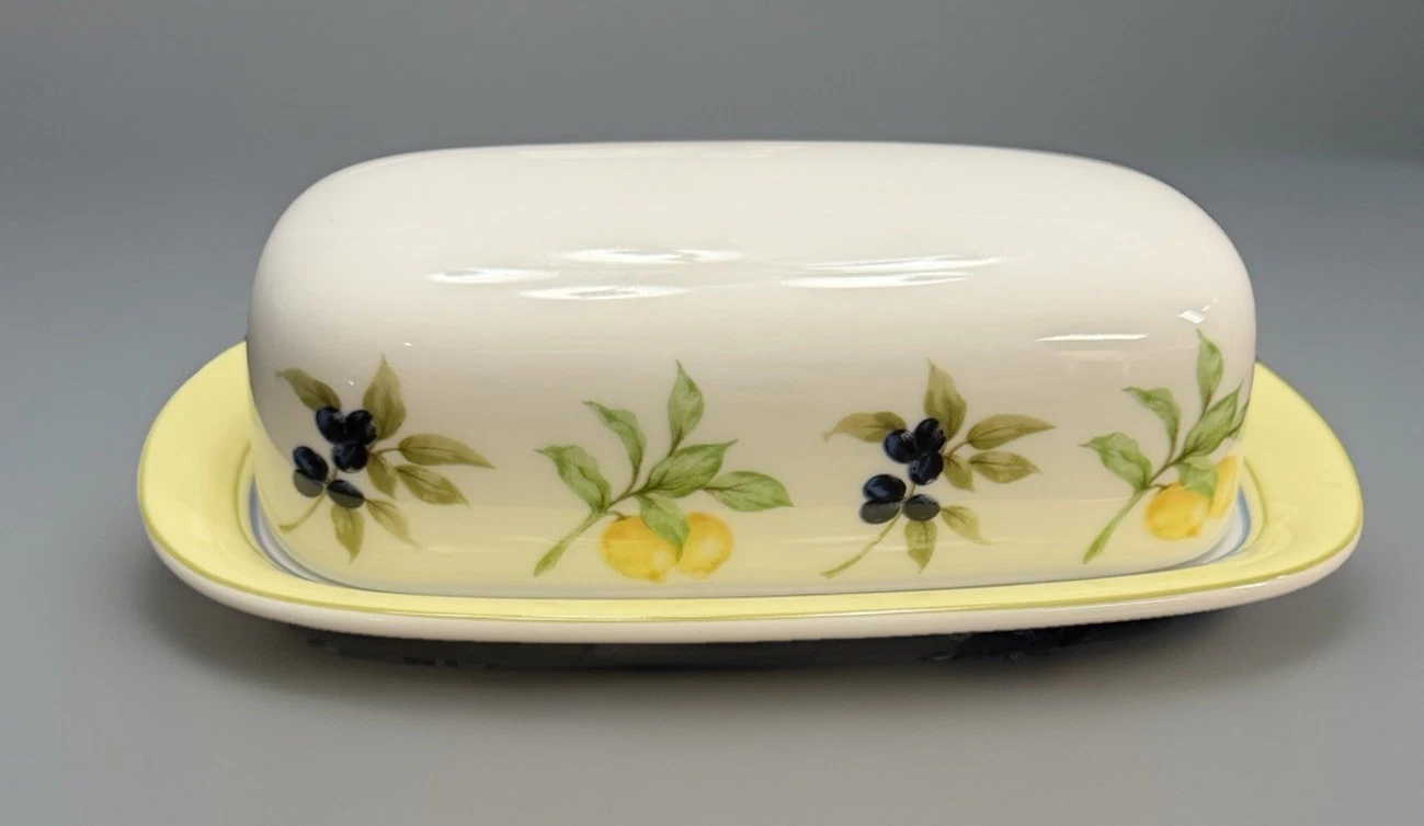 Royal Doulton CARMINA TC1277 Covered Butter Dish; Mint Condition Free Shipping!
