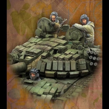 1/35 Resin Model Soviet Tank Crew 3 Soldiers Unassembled unpainted NO TANK 