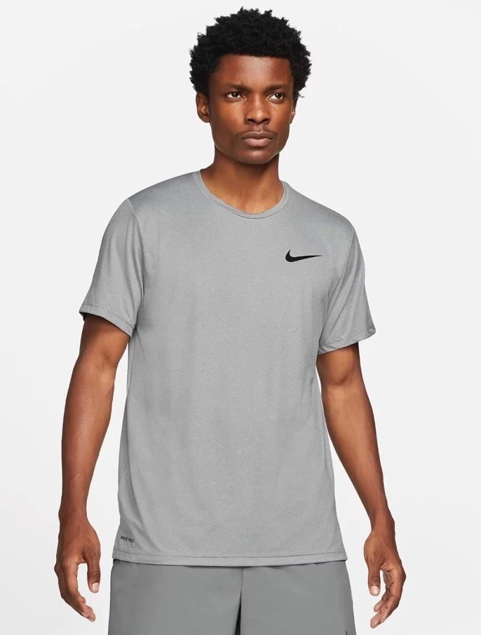 Nike Pro Men’s Shirt Training Fitness Workout Gym Dri Fit XL Grey CZ1181-073