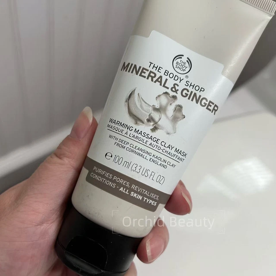 Mascarilla de arcilla masaje calentador mineral y jengibre The Body Shop tamaño completo 100 ml ~ rara Foto 2 de 3