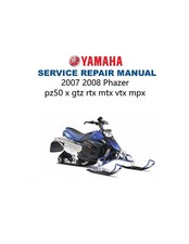 Yamaha Phazer & Venture Service Manual | 2007-2012 | PZ50 | USB