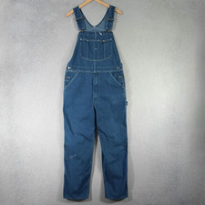 Vintage 70s Roebucks Overalls Workwear Weartuff Sears Carpenter bibs 34X30