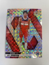 2024-25 Panini Mosaic Basketball Silver Mosaic Prizm AJ Johnson RC #215 Wizards
