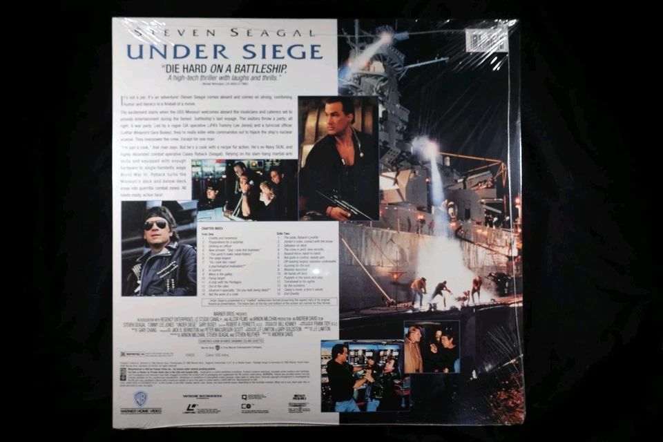 SEALED Under Siege LaserDisc Laser Disc LD Steven Seagal  Foto 2 de 2