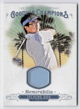 2018 UD Goodwin Champions Memorabilia Zecheng Dou #M-ZD GOLF