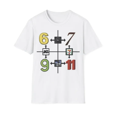 69 67 9/11 7-11 Meme Tee | Meme Shirt for Gen Z | eBay