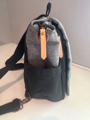 Petunia Pickle Bottom Diaper Bag Black/Gray Boxy Backpack  display picture 1