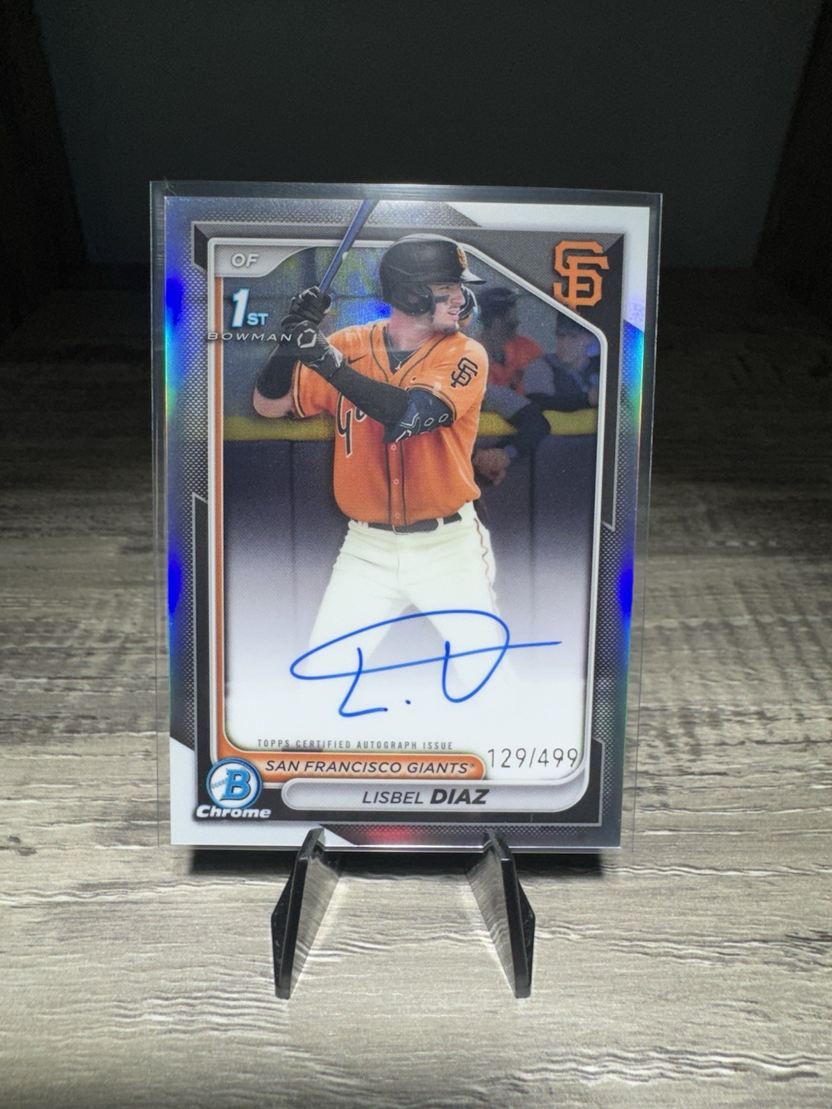 2024 Bowman Chrome Bowman 1st Lisbel Diaz Auto #CPA-LDI Refractor /499 Giants