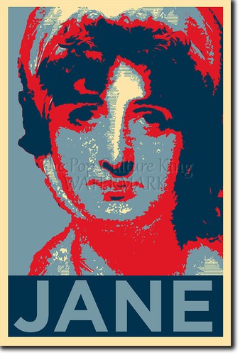JANE AUSTEN PHOTO PRINT POSTER GIFT (OBAMA HOPE INSPIRED) PRIDE AND PREJUDICE