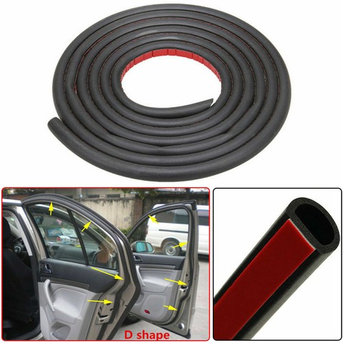 8M Car Auto D Shape Rubber Seal Weather Strip Door Edge Moulding Trim Universal - Foto 10 di 11