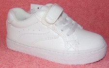 New The Children's Place Toddler Boy's White Low Top Sneakers 7 M