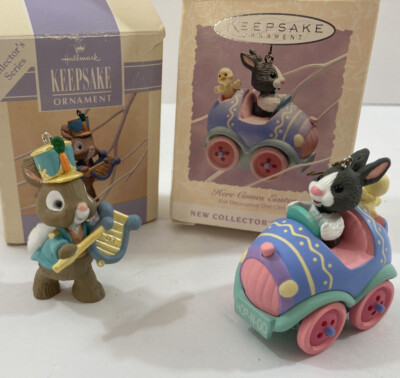 Hallmark Easter Parade Ornament (1993) #2 and Here Comes Easter (1994) #1 series