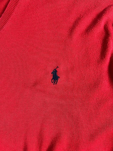 RALPH LAUREN COTTON KNIT RED XL - Foto 3 di 7