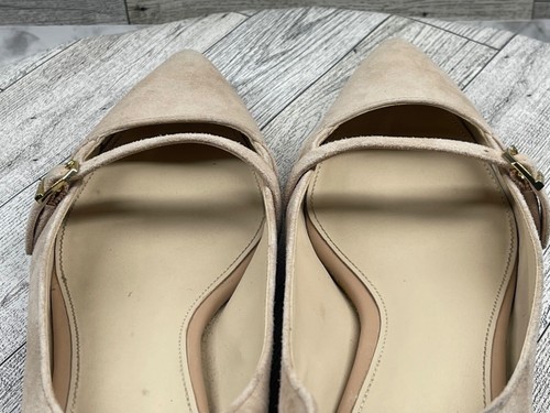Cole Haan Ballet Flats Women 6.5B Avian Skimmer Shoes Brown Suede Slip On Loafer - 第 18/21 張圖片