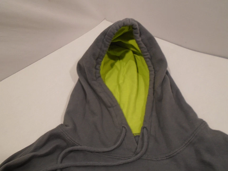 Moletom com capuz Duck Commander masculino tamanho extra grande cinza/verde neon logotipo - Imagem 4 de 4