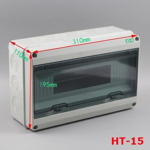 Unidad de consumo impermeable IP65 gabinete modular caja de interruptor de contacto RCD MCB nuevo - Imagen 21 de 31