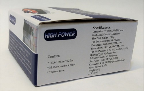 NEW Quiet Low-Profile 3/4pin PWM Cooling Fan for Intel Core i3/i5/i7 Desktop CPU - Picture 5 of 10