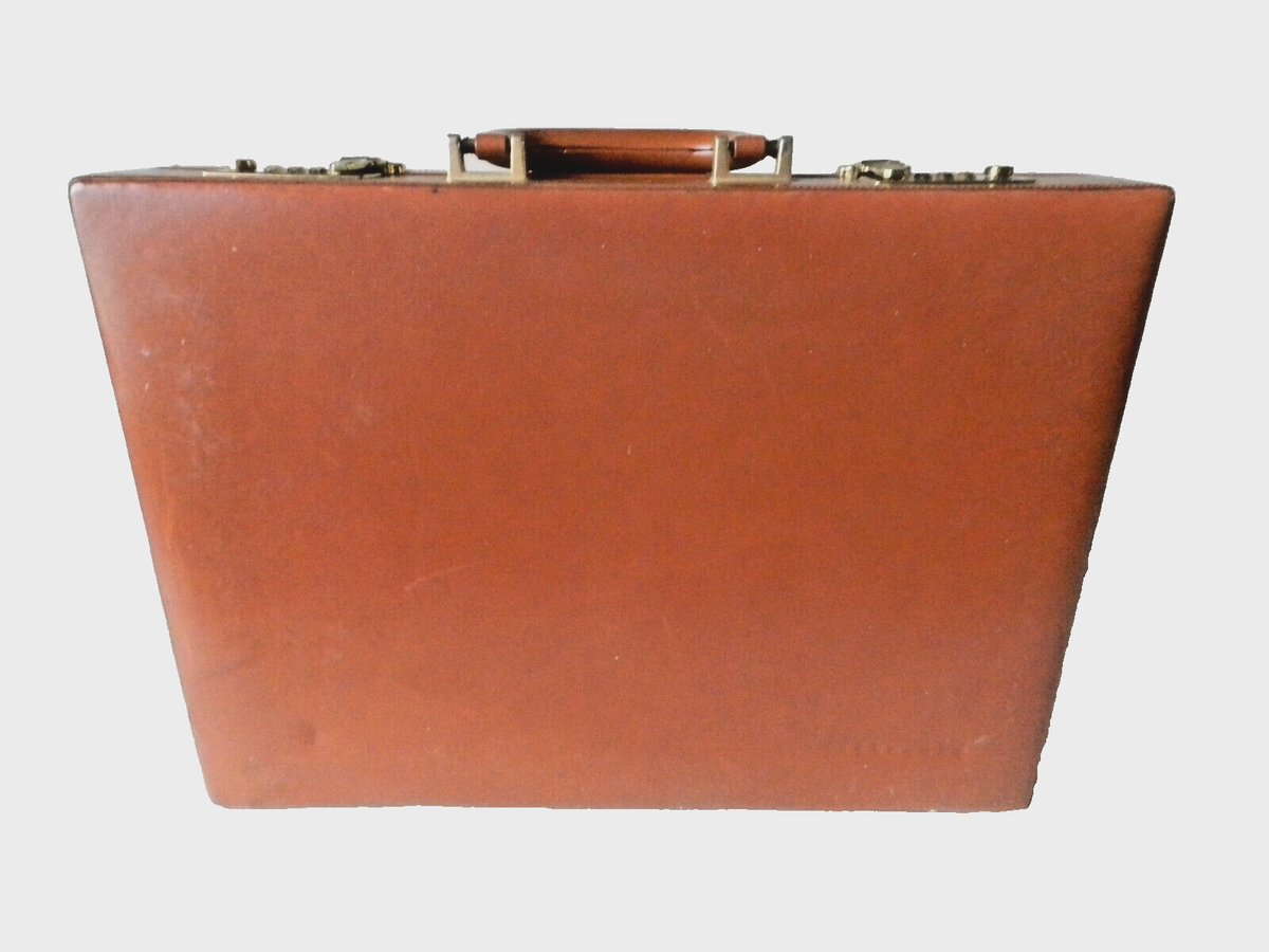 Mallette En Cuir Verni Amiet - Porte-documents Avec Fermeture à Code - Fabriquée En France