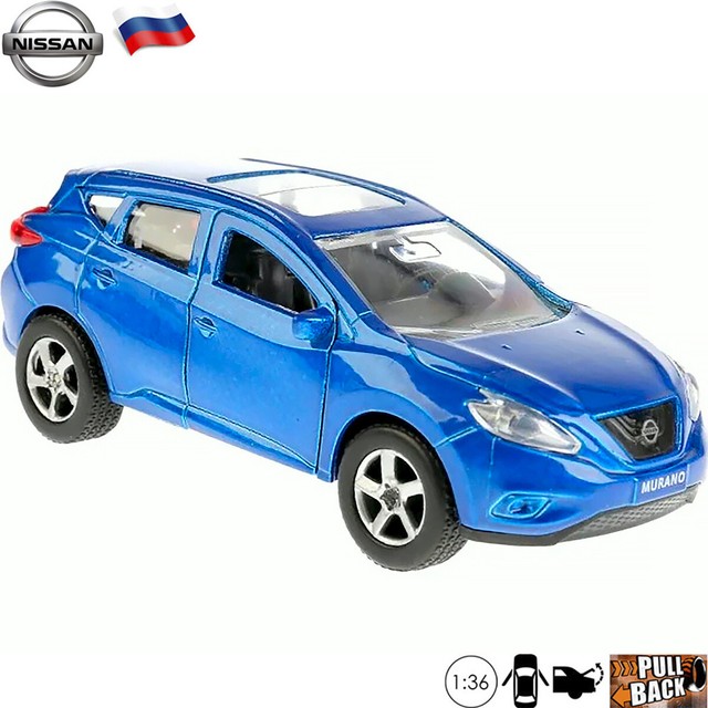 Diecast Cars 136 Scale Nissan Murano Third Generation Blue Midsize