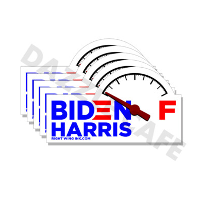 #ad Biden Harris Fuel on Empty Stickers Anti Joe Biden Decal 5 pack 5quot; wide $4.49