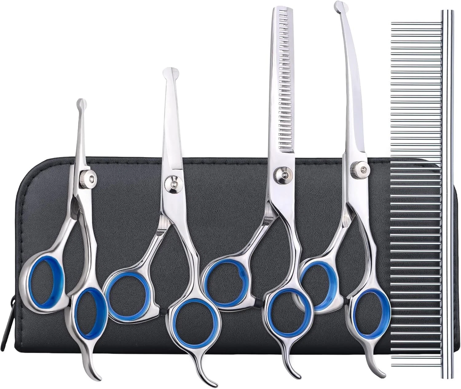 Dog Grooming Scissors - 5 Pack Professional Titanium Stainless Steel Dog