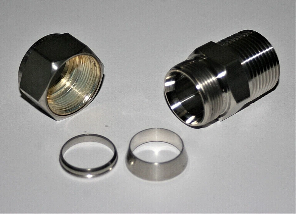 3/4 Tube OD x 3/4 MNPT 316ss Male Compression Fitting Superlok SMC-12-12N - Image 3 of 3