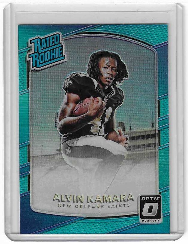 ALVIN KAMARA 2017 Panini Donruss Optic Rated Rookie Aqua Prizm RC #199 #d/299