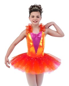 orange dance costume