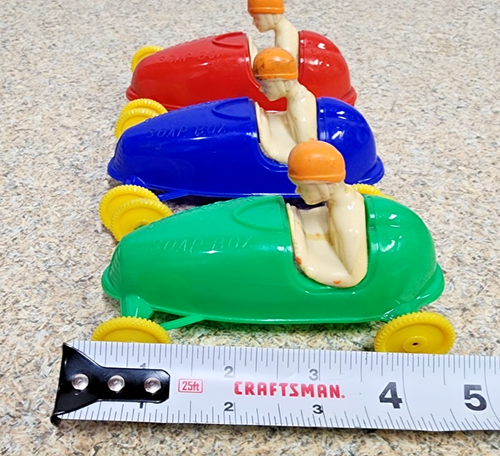 Vintage 1950's Pyro Hard Plastic 4.75" Supersonic Soap Box Race Cars - Picture 7 of 7