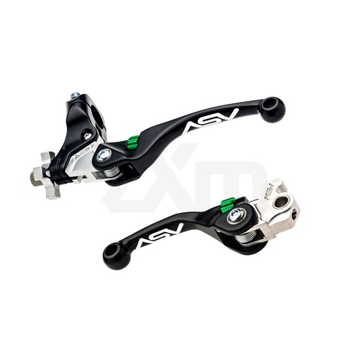 1999-2014 Honda TRX400 EX / X ASV F4 Series Brake & Clutch Lever PAIR PACK Black - Picture 19 of 24