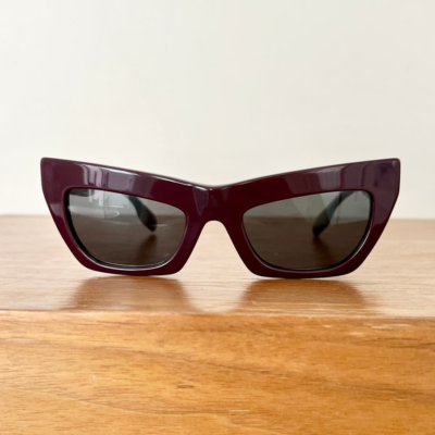 NIB Burberry B 4405 Cat Eye Sunglasses Burgundy Women display picture 1