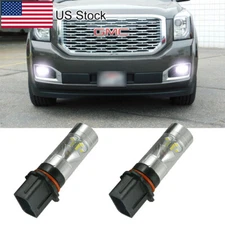 2pcs P13W LED 6000K Cold White Fog Light Bulb For 2016-2019 GMC Yukon Yukon XL