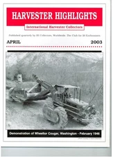 McCormick Deering Ronning Ensilage Harvester, IHC Harvester Highlight Magazine