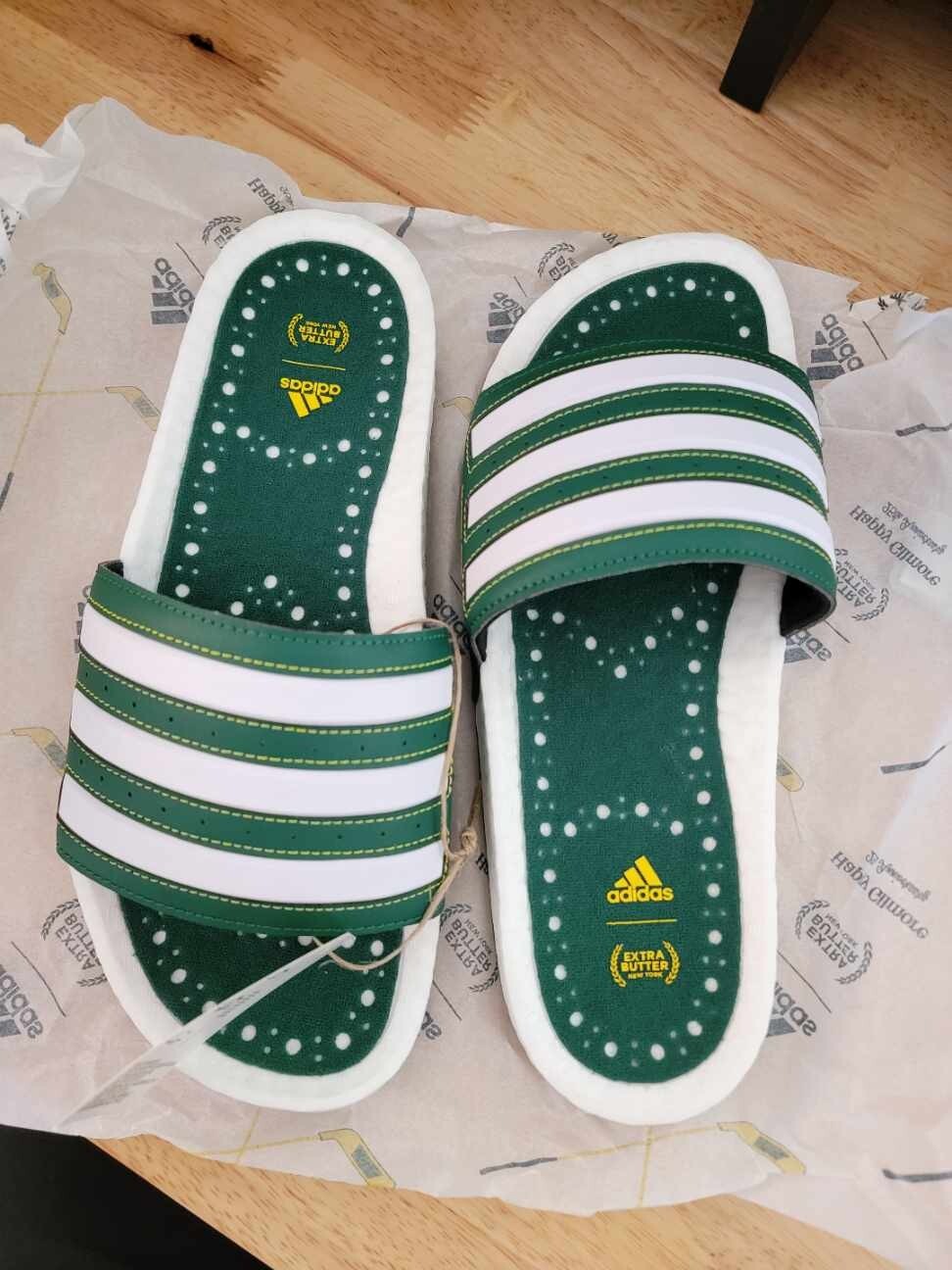 adidas golf adilette boost slide extra butter happy gilmore