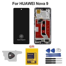 LCD Display Touch Screen Digitizer Assembly Frame For Huawei Nova 9 Replacement