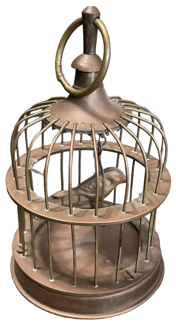 Vintage Brass Metal Handmade Bird Cage Decor 5”x 3.5” Made In India
Opens in a new window or tab
