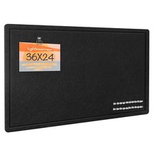 Bulletin Board 36 x 24 inches Felt Board - Decorative Pin Board Cork Board Al...