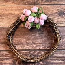 Pink Artificial Silk Flower Roses - 12 Mini Bouquets of 12 Rosebuds, 144 Total