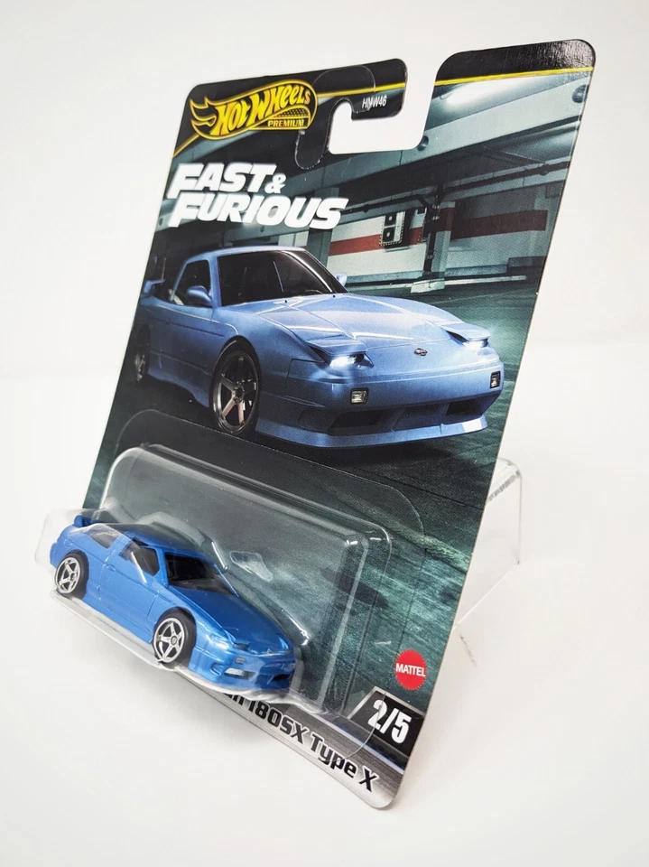 Hot Wheels 2024 Premium Fast & Furious Tokyo Drift 1996 Nissan 180SX Type X Blue - Image 2 of 4