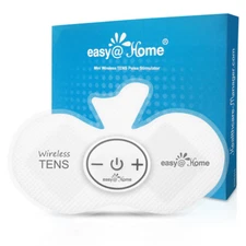 Easy@Home TENS Unit + EMS for Pain Relief & Muscle Massage, Wireless Portable