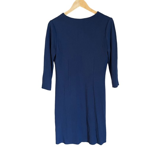 Vestido Ming Wang Azul Manga 3/4 Tejido Carrera Talla Xs Nuevo - Imagen 2 de 15