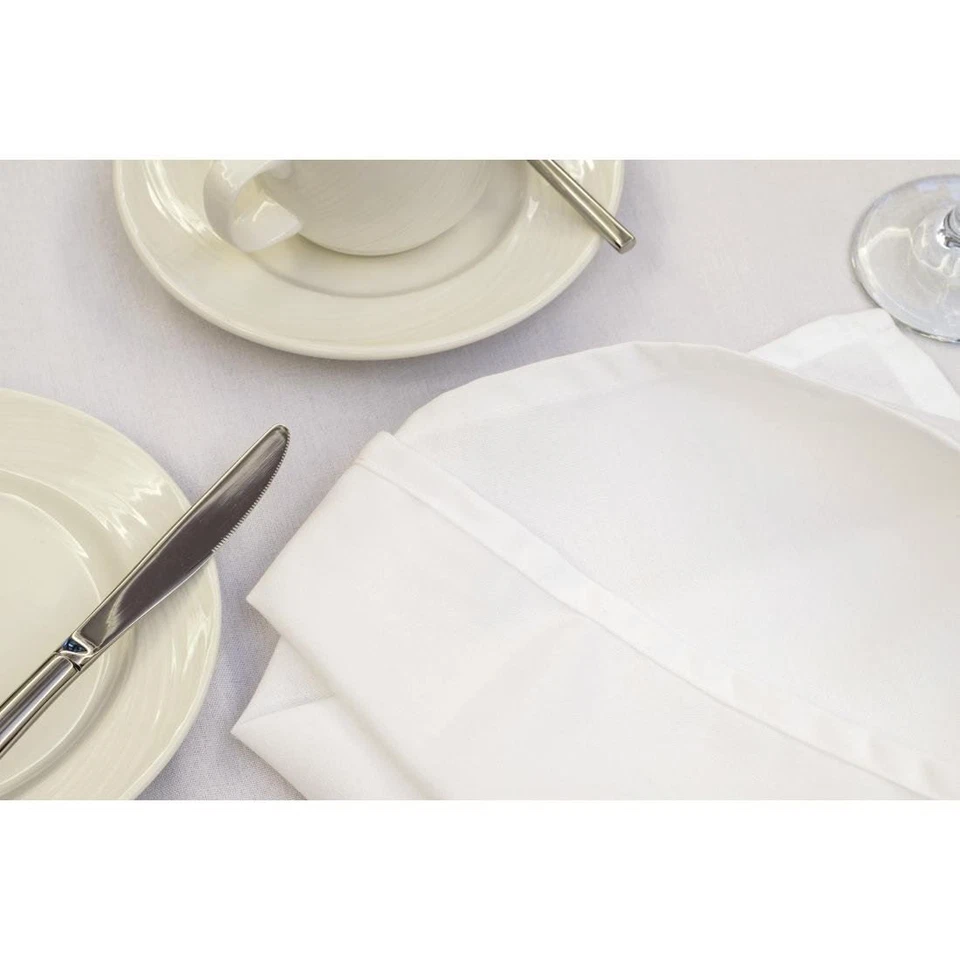 Mitre Essentials Occasions Tablecloth in White - 100% Polyester - 230 cm - Image 2 of 3