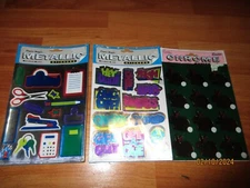 Vintage Paper Magic Chrome/Metallic Stickers 2 Sheets USA U Pick NOT a LOT