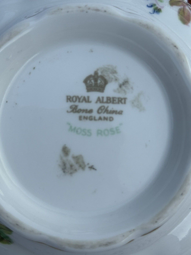Vintage Royal Albert Bone China England Moos Rose dekorative Zuckerschüssel - Bild 4 von 10